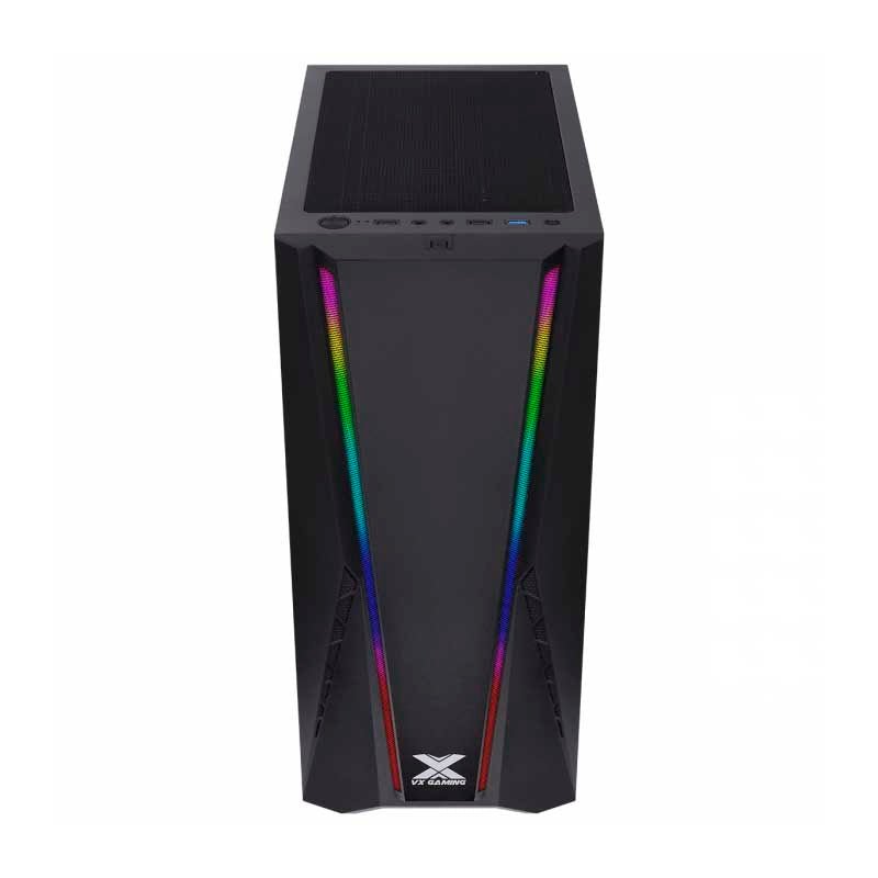 Gabinete Gamer VX Gaming Feux Rgb Preto Com Lateral em Acrílico - 36267 - Truedata