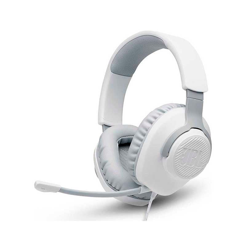 Headset Gamer Jbl Quantum 100 P3 com Adaptador P2 Branco - 582003 - Truedata