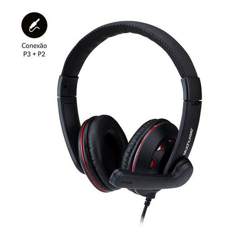 Headset Gamer Multilaser P3+P2 Preto - PH335 - Truedata