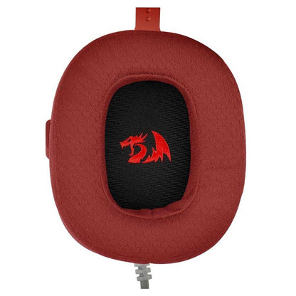 Headset Gamer Redragon Hero P3 Branco e Vermelho - H530 - R - Truedata