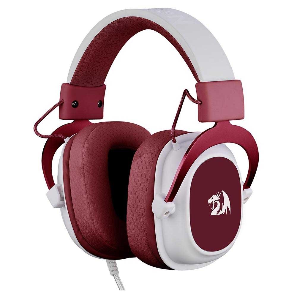Headset Gamer Redragon Hero P3 Branco e Vermelho - H530 - R - Truedata