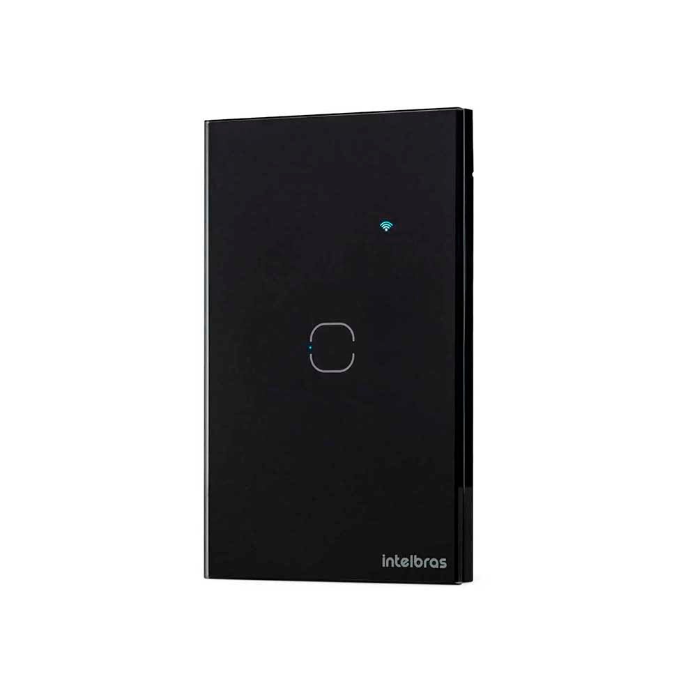 Interruptor Intelbras Smart Wi - Fi Touch 1 Tecla EWS 1001 Preto - 4850014 - Truedata