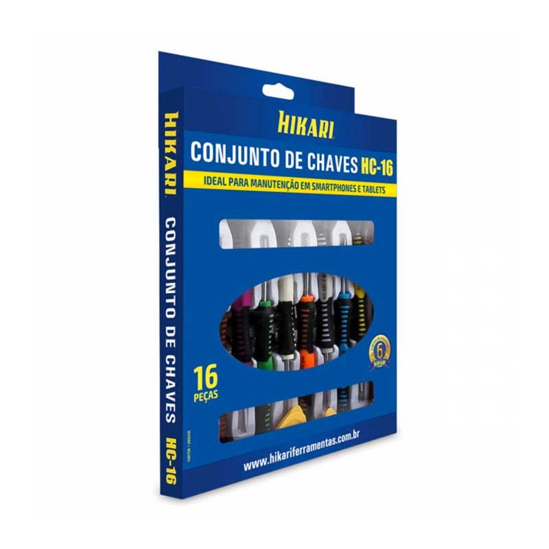 Jogo de Chaves Com 16 Pecas Para Smartphones e Tablets HC - 16 - 35579 - Truedata