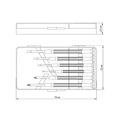 Jogo de Chaves de Precisao 6 Peças Tramontina - 157719 - Truedata