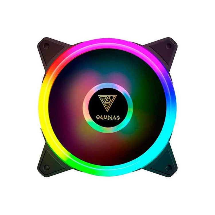 Kit c/ 4 Cooler Fan para Gabinete Gamdias Aeolus RGB 120mm - M2 - 1204R - Truedata