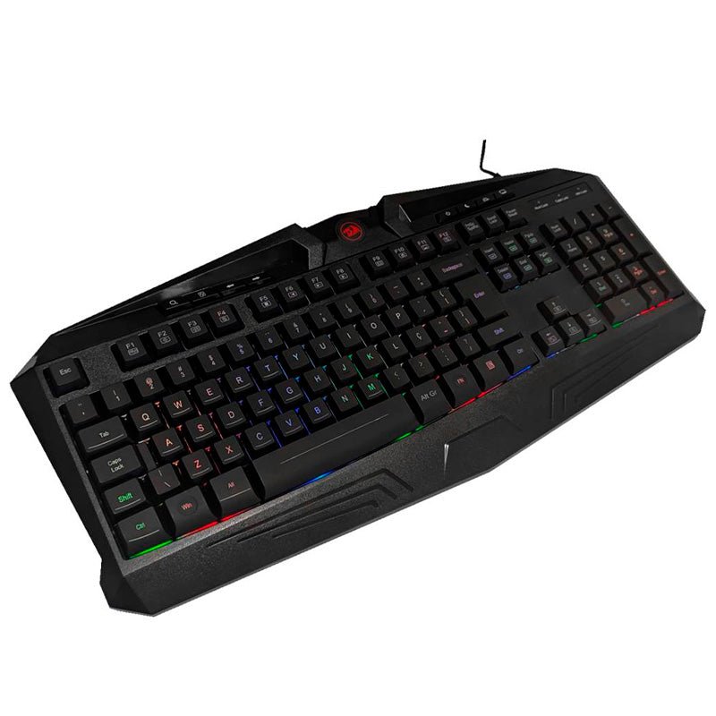 Kit Gamer Redragon S112 - Teclado Harpe RGB + Mouse Centrophorus + Headset Scylla + Mousepad Gamer - Truedata