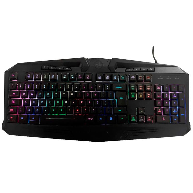 Kit Gamer Redragon S112 - Teclado Harpe RGB + Mouse Centrophorus + Headset Scylla + Mousepad Gamer - Truedata