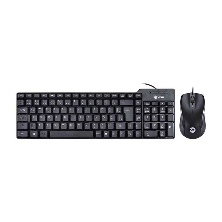 Kit Teclado E Mouse Com Fio Vinik USB - CD100 - Truedata