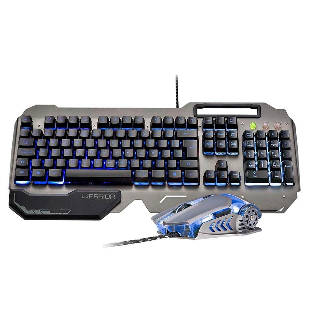 Kit Teclado e Mouse Gamer USB Ragnar Keon Warrior Preto - TC223 - Truedata