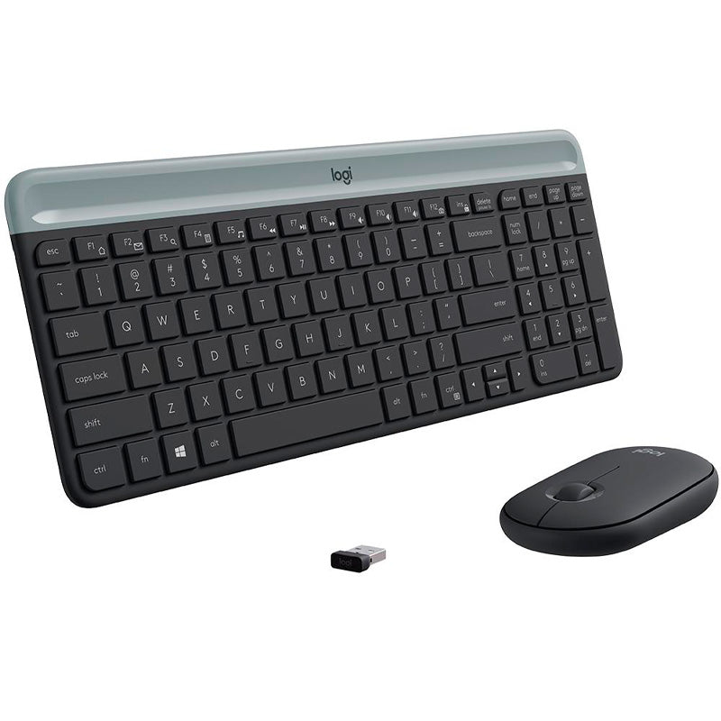 Kit Teclado E Mouse Sem Fio Logitech Mk470 Slim (Teclas Padrão US) - 920 - 009268 - Truedata