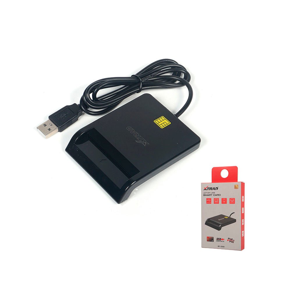 Leitor De Smart Card Certificado Digital USB Xtrad - XT - 2161 - Truedata