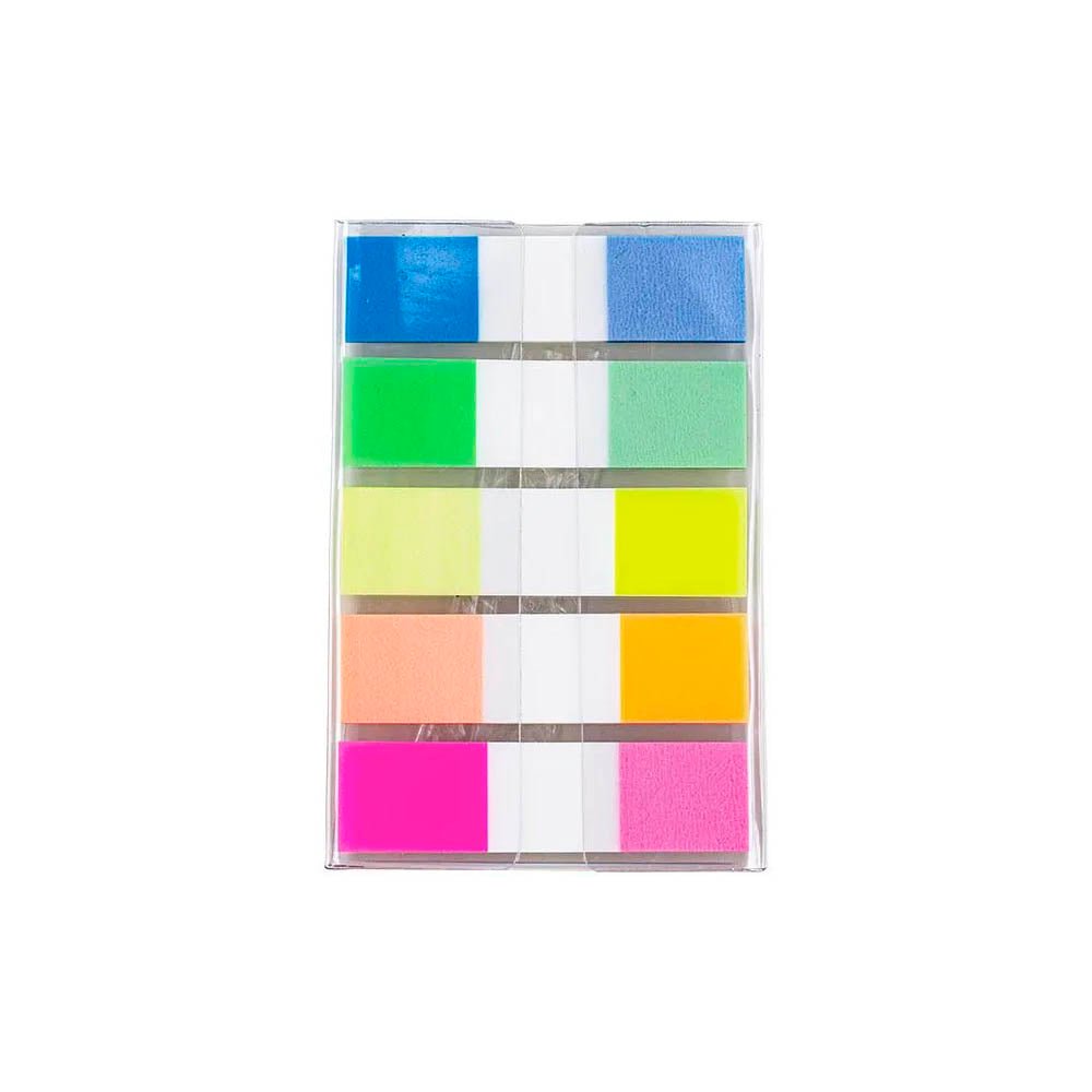 Marcador de Página Flag Pop - Up 12x45mm 5 Cores Neon 100 Folhas Keep - EI023 - Truedata