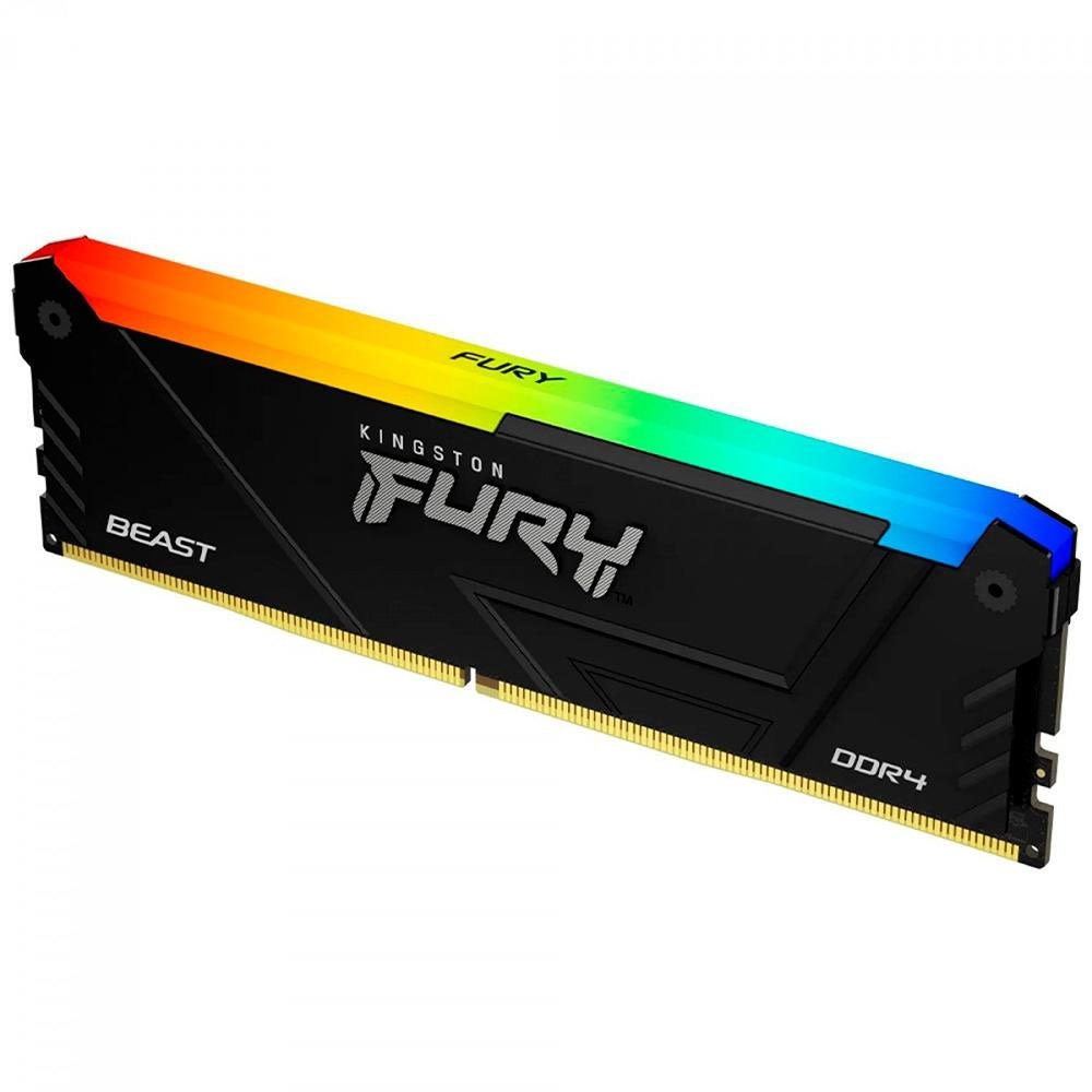 Memoria Ddr4 8gb 3200mhz Kingston Fury Beast RGB - KF432C16BB2A/8 - Truedata