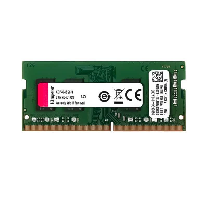 Memória Para Notebook Ddr4 4gb 2400mhs Kingston KCP424SS6/4 4gb - Truedata