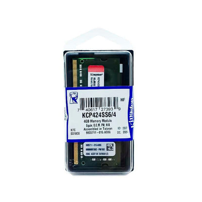 Memória Para Notebook Ddr4 4gb 2400mhs Kingston KCP424SS6/4 4gb - Truedata