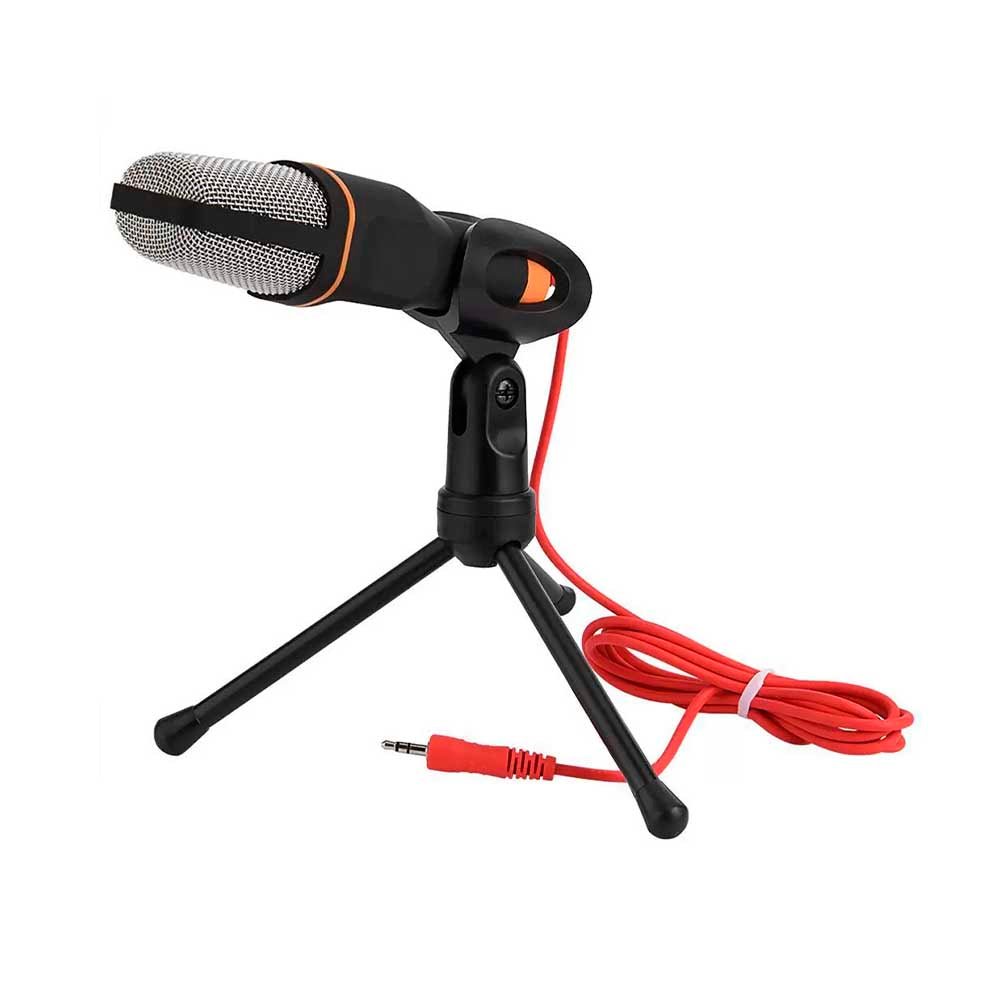 Microfone Para Computador Com Suporte Condensador Riomarteg SF - 666 P2 - Truedata