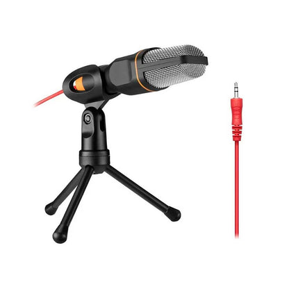 Microfone Para Computador Com Suporte Condensador Riomarteg SF - 666 P2 - Truedata