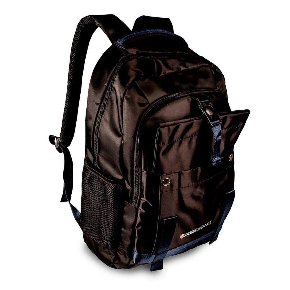 Mochila para Notebook 15.6" Kross Elegance Casual Preta e Azul - KE - BPM40 - Truedata