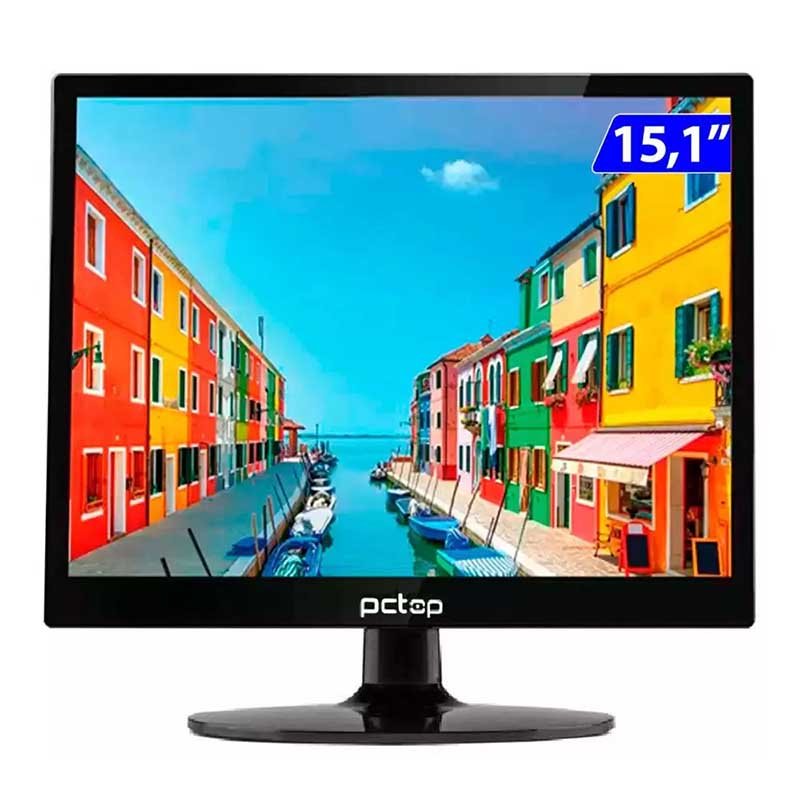 Monitor Led 15.1 PCTop Vga/Hdmi PC1510 - Truedata