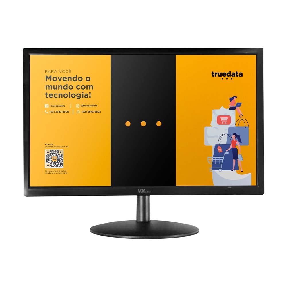 Monitor Led 19 Pols VXPro Hdmi Vga 1440x900 8ms - VX190C - Truedata