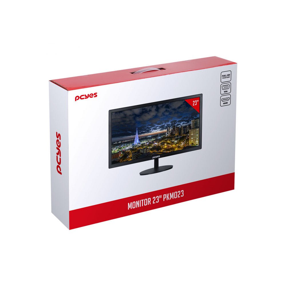 Monitor Led 23 Pols PCYES HDMI Vga 1920x1080 1000:1 5ms - PKMO23 - Truedata