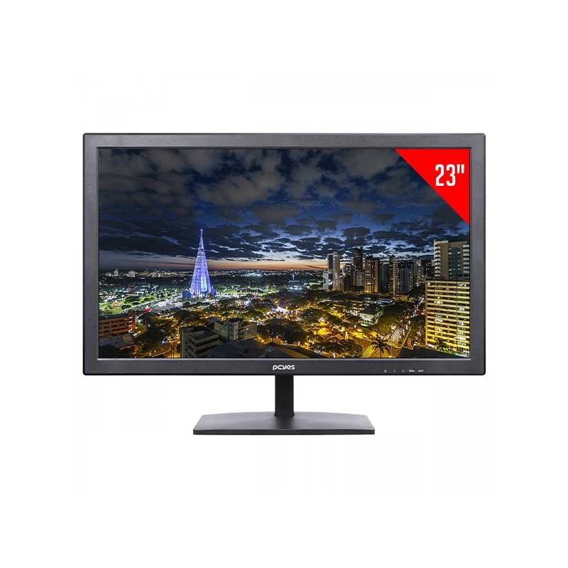 Monitor Led 23 Pols PCYes HDMI Vga Dvi 1920x1080 1000:1 5ms - MO23VA - Truedata