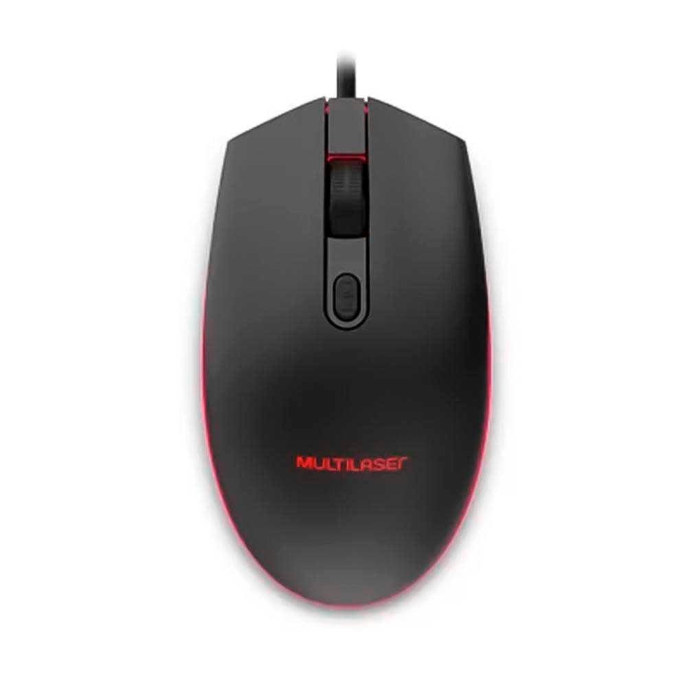 Mouse Gamer Multilaser 2400DPI 7 Cores LED - MO298 - Truedata