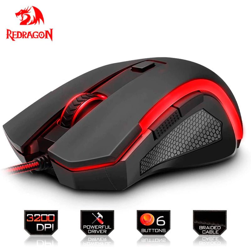 Mouse Gamer Redragon Nothosaur M606 3200DPI - Truedata