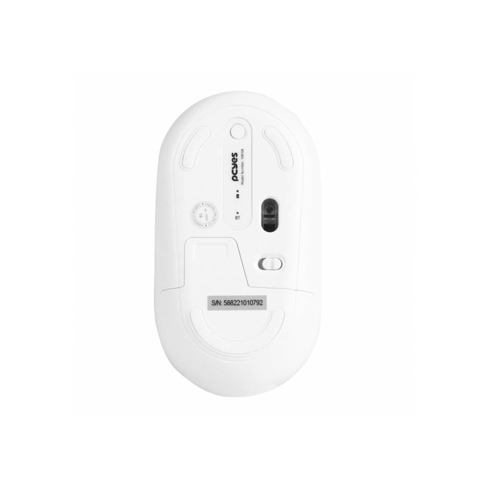 Mouse Sem Fio PCYes College Silent Click 1600Dpi Branco - PMCWMDSCW - Truedata