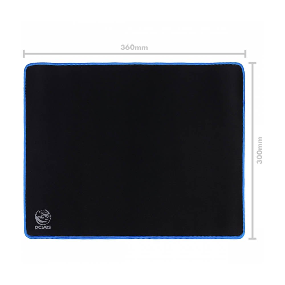 Mousepad Gamer PCYes Blue Standard Estilo Speed 360X300MM - PMC36X30BE - Truedata