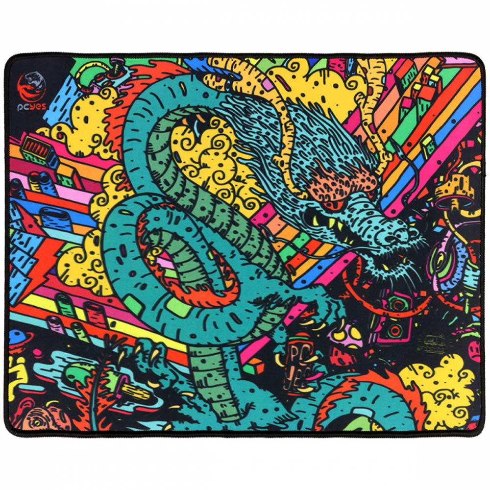 Mousepad Gamer PCYes Dragon Medium Estilo Speed 500X400MM - PMD50X40 - Truedata