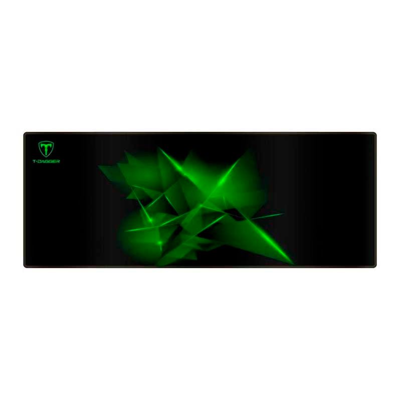 Mousepad Gamer T - Dagger Geometry S P/ Teclado e Mouse Preto/Verde 780x300mm - T - TMP301 - Truedata