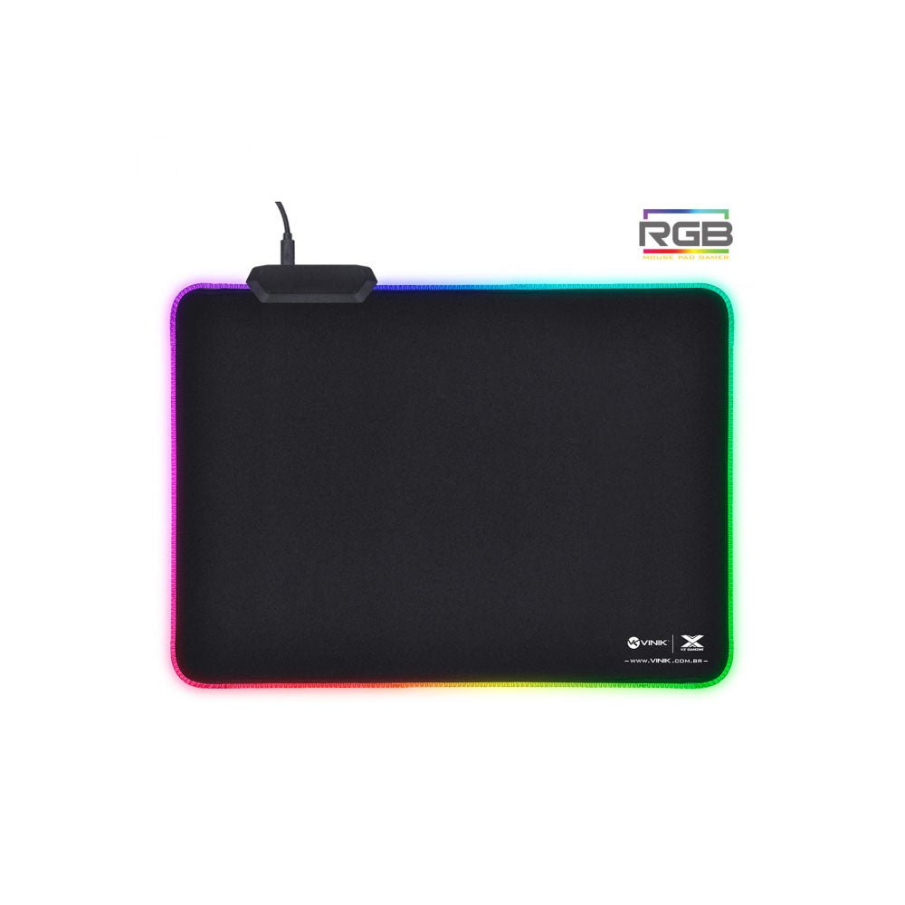 Mousepad Gamer Vinik VX Gaming RGB 250x350x3mm - 34684 - Truedata