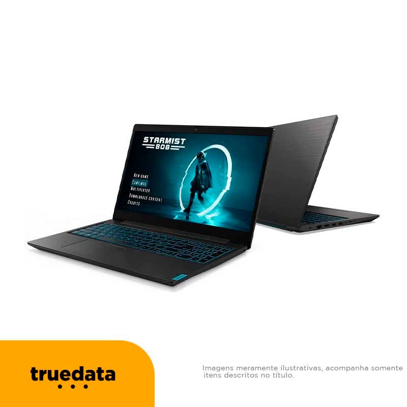 Notebook Gamer Lenovo Ideapad Intel Core i5 - 9300HF 8gb 256Gb Ssd GTX 1050 3Gb Win10 Home 15.6 Pols Cinza / Azul - L340 - 1 - Truedata