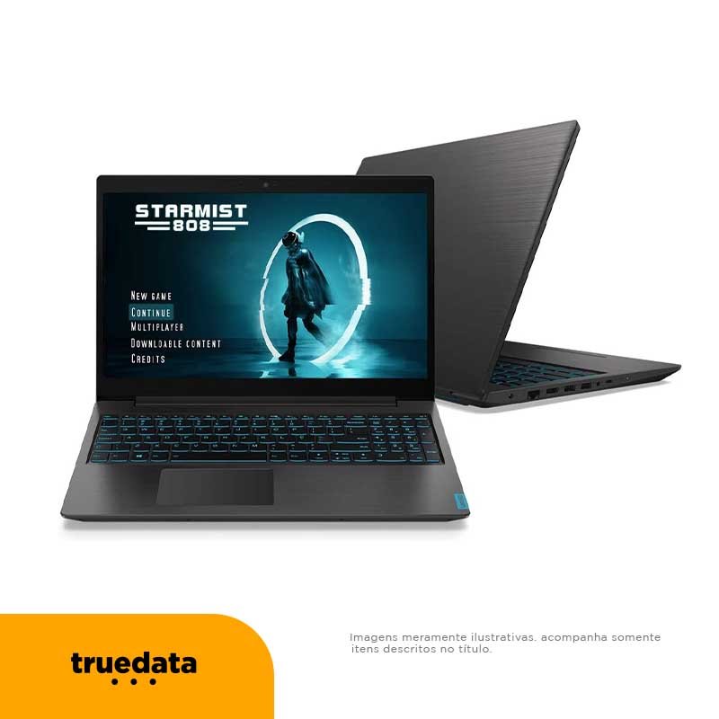 Notebook Gamer Lenovo Ideapad Intel Core i5 - 9300HF 8gb 256Gb Ssd GTX 1050 3Gb Win10 Home 15.6 Pols Cinza / Azul - L340 - 1 - Truedata