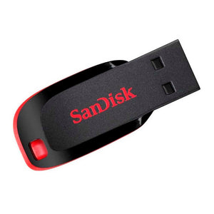 Pen Drive 32GB 2.0 Sandisk Cruzer Blade - SDCZ50 - 032G - B35 - Truedata