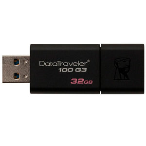 Pen Drive 32gb 3.0 Kingston Preto - Dt100g3/32gb - Truedata