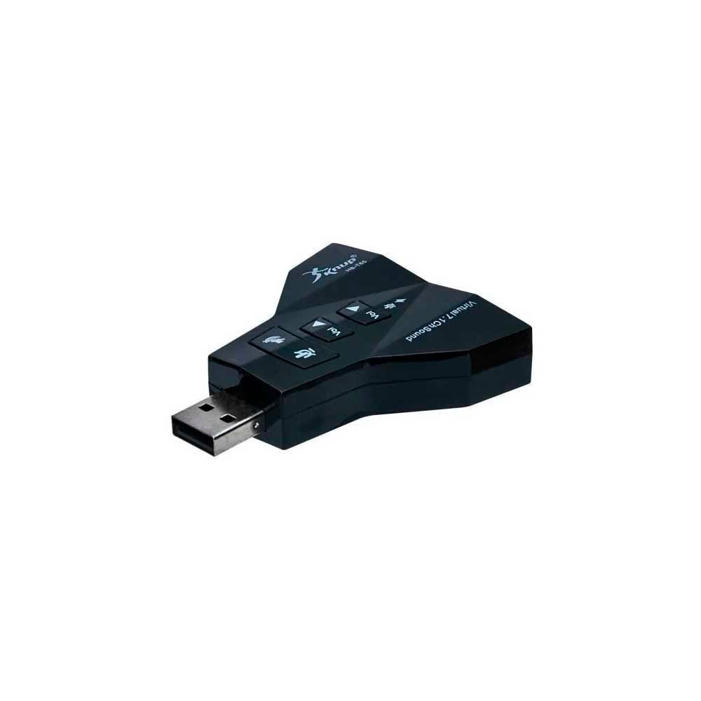 Placa De Som Usb P2 Knup T65 7.1 Digital - Truedata