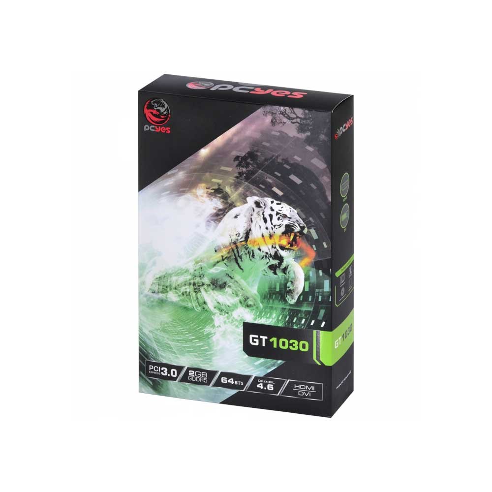 Placa De Video 2gb Gt1030 Gddr5 Nvidia Geforce Pcyes 64bits Hdmi Dvi Displayport - PJGT1030DR5 - Truedata