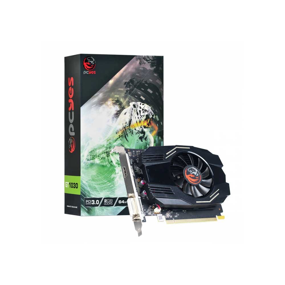Placa De Video 2gb Gt1030 Gddr5 Nvidia Geforce Pcyes 64bits Hdmi Dvi Displayport - PJGT1030DR5 - Truedata