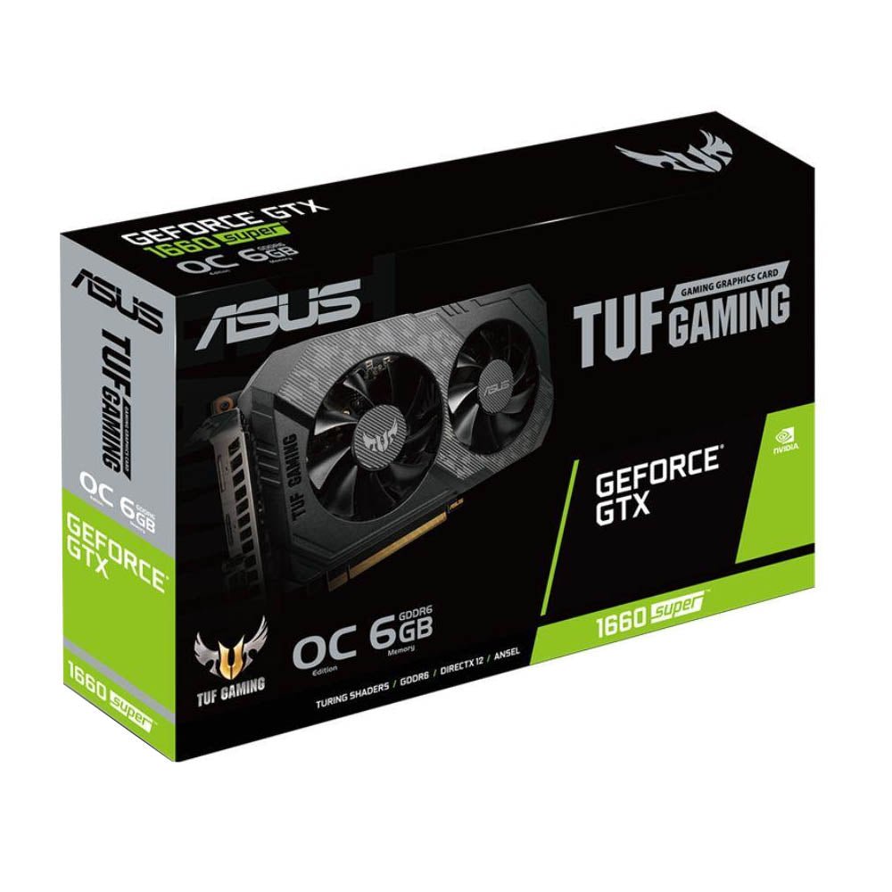 Placa De Video 6gb Gtx1660 Super Gddr6 Asus Nvidia Geforce TUF Gaming OC Edition DVI HDMI DisplayPort - Truedata