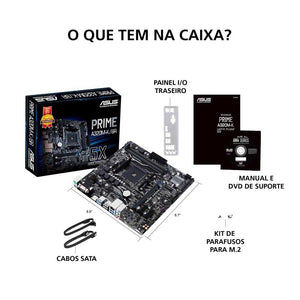 Placa Mae AMD Asus Prime A320M - K/BR DDR4 mATX Socket AM4 Hdmi - Truedata