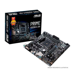 Placa Mae AMD Asus Prime A320M - K/BR DDR4 mATX Socket AM4 Hdmi - Truedata