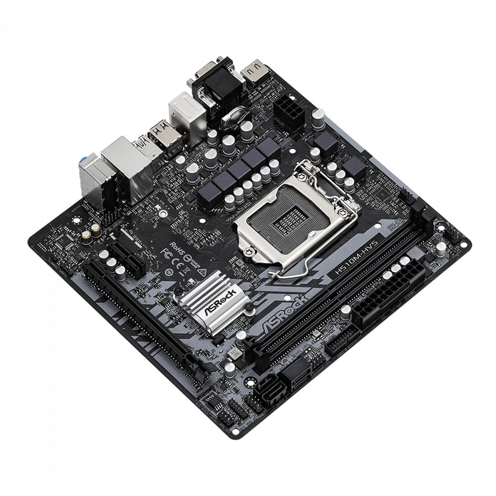 Placa Mae AsRock H510M - HVS V2.0 Atx Lga 1200 Ddr4 3200Mhz Hdmi USB D - Sub (10a e 11a Geração) - Truedata