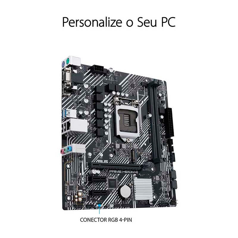 Placa Mae Asus Prime H510M - E Lga 1200 Ddr4 3200Mhz Hdmi Displayport M.2 (10a e 11a Geração) - Truedata