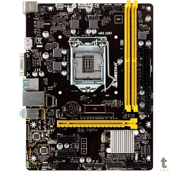placa mãe biostar h310mhc2 d4 intel ddr4 hdmi vga socket 1151 (8a e 9a ger intel)