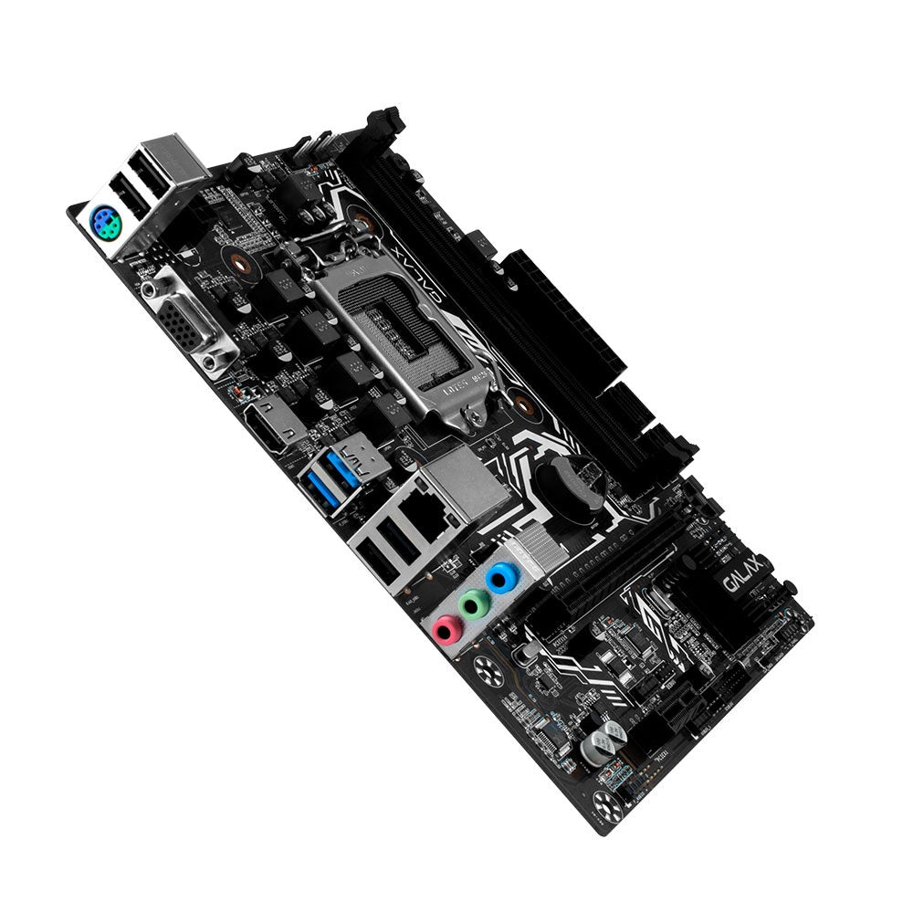 Placa Mae Galax H410M Elite Lga 1200 Ddr4 2666Mhz Vga Hdmi (10a Geração) - IH410MAGBAY1CW - Truedata