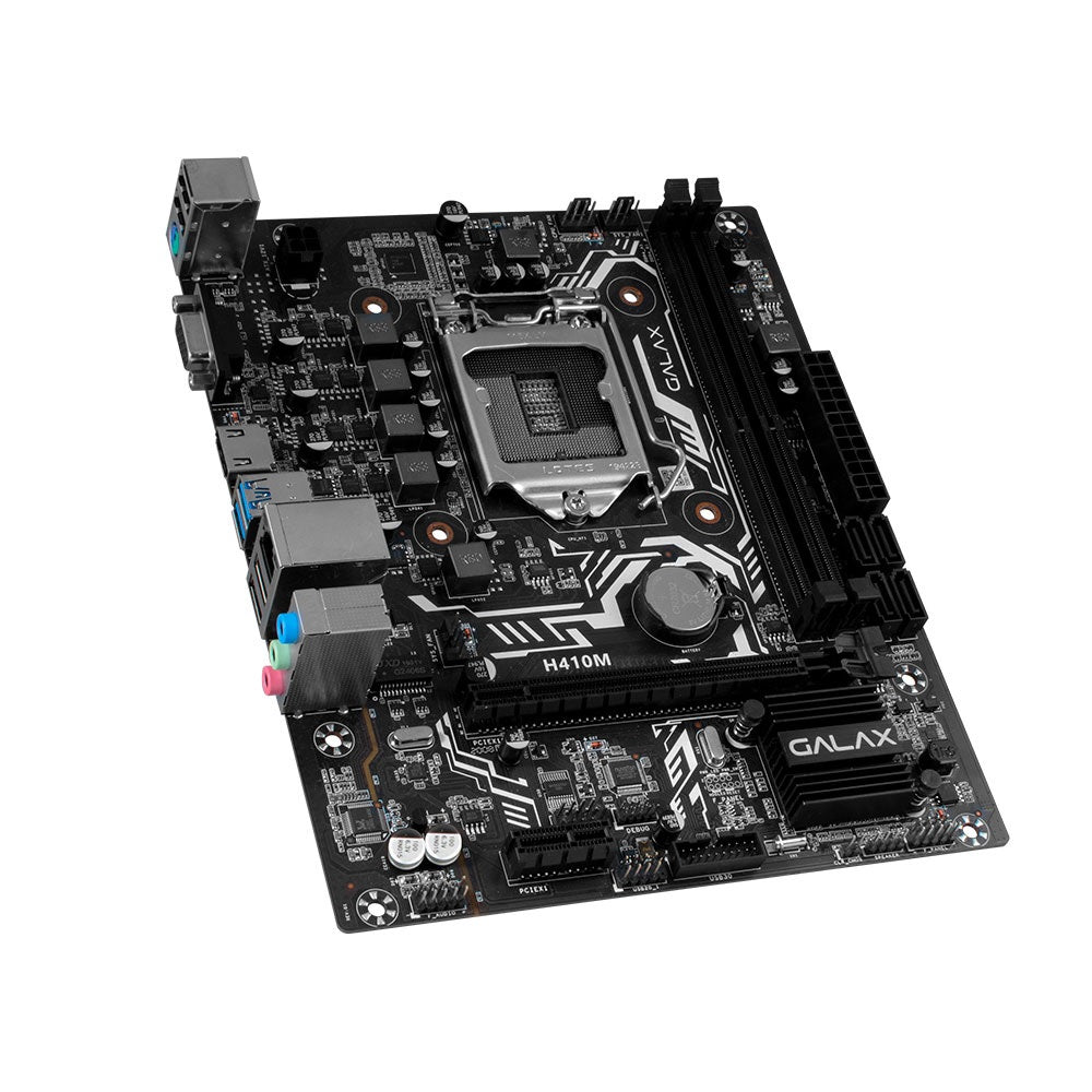 Placa Mae Galax H410M Elite Lga 1200 Ddr4 2666Mhz Vga Hdmi (10a Geração) - IH410MAGBAY1CW - Truedata