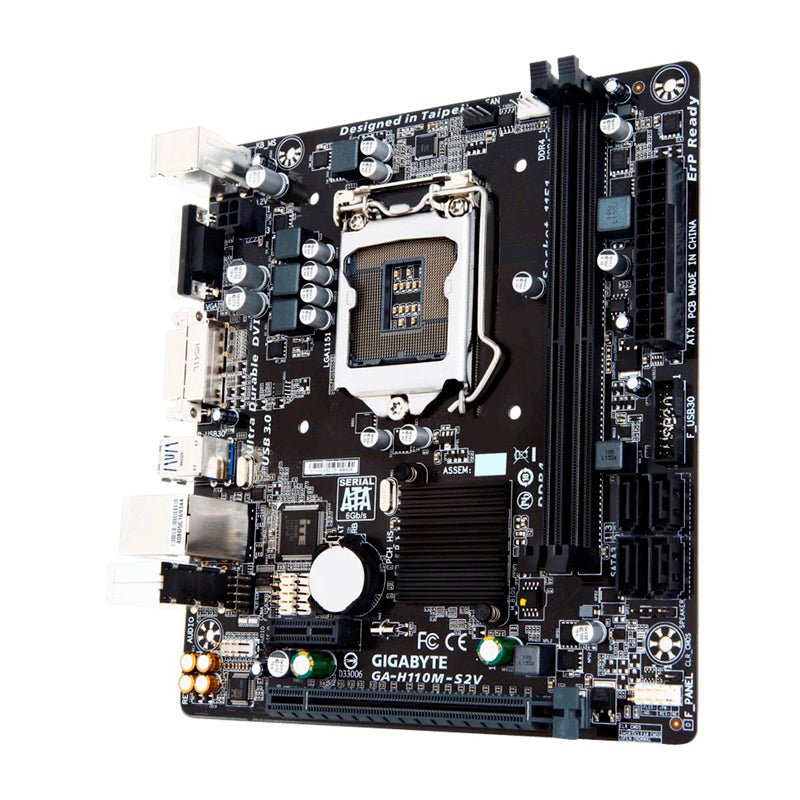 Placa Mae Gigabyte Ga - H110m - S2v Ddr4 Gigabite Pci Pci - E Lga 1151 - Truedata