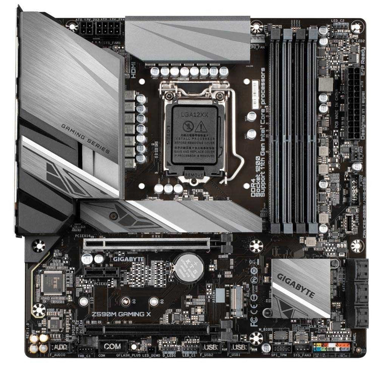 Placa Mae Gigabyte Z590M Lga 1200 M - Atx Ddr4 Hdmi Displayport M.2 Usb 3.2 Gaming X (10a e 11a Geração) - Truedata